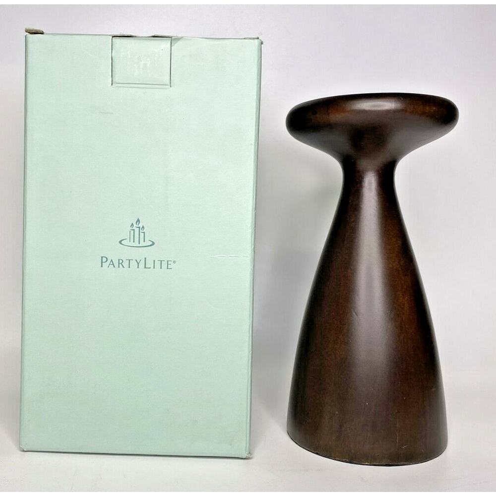 PartyLite Siena Lights Pillar & Taper Holder Short About 7.75" NIB P9B/P90049S
